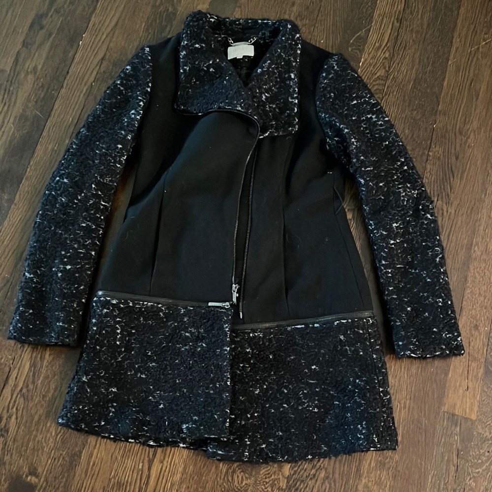 Laundry by Shelli Segal wool tweed 2-in-1 jacket